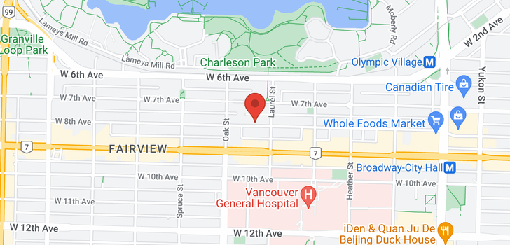 map of 103 933 W 8TH AVENUE
